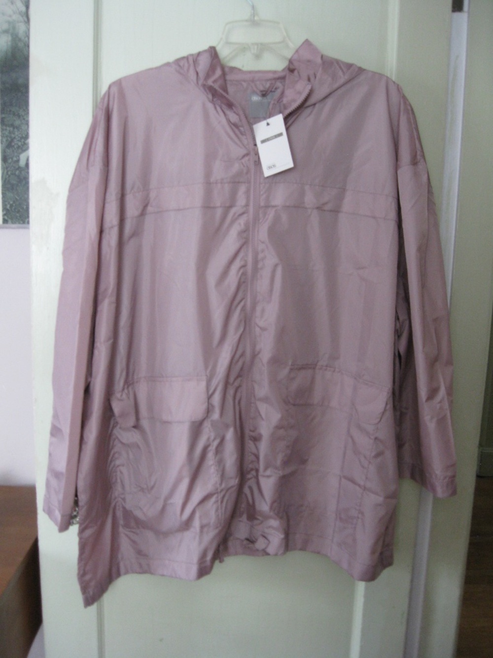 ASOS Curve Collection unlined pink windbreaker US size 18